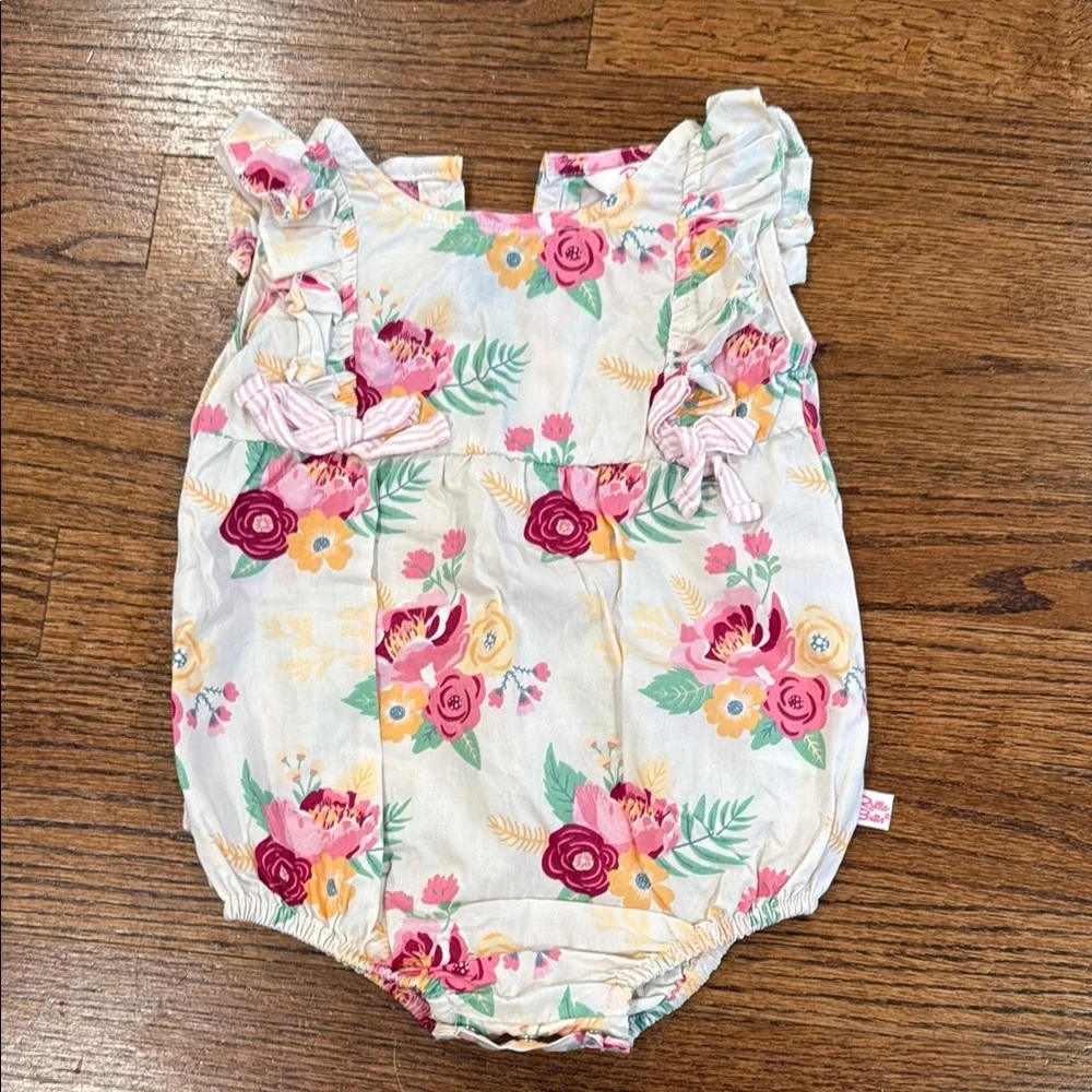 Ruffle Butts Baby Rompers Set of 2 - Size 6-12m - Picture 4 of 5